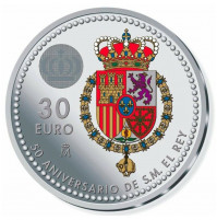 30 euros españa 2018 - 50º Aniversario Felipe VI (Plata & Color)